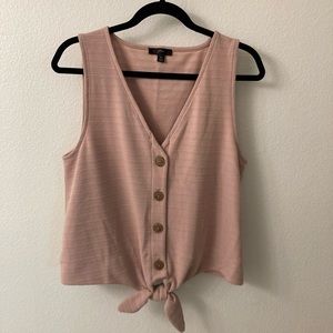 J. Crew Tie Front Knit Tank